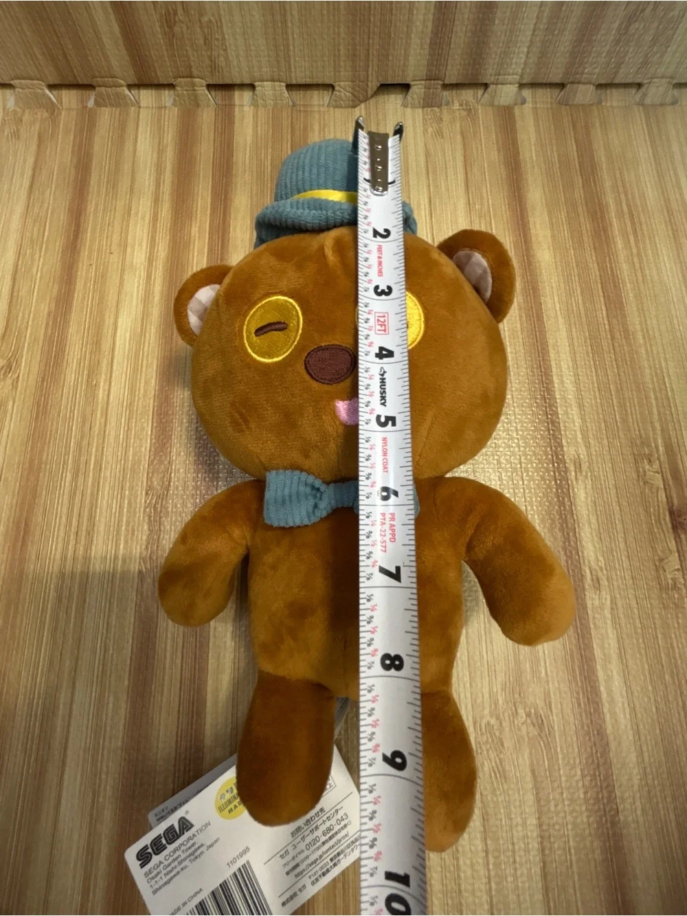 NWT Minions Tim The Bear Gentleman Plush Sega Japan Blue Hat⁠
